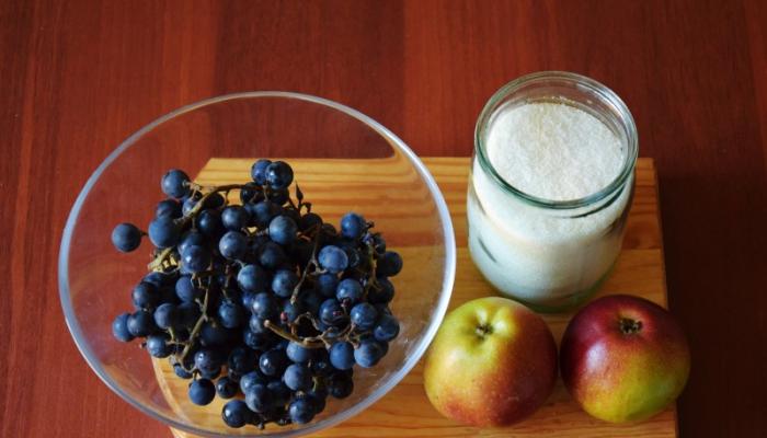 Компот из винограда и яблок – полезный рецепт на зиму Как варить компот из винограда и яблок